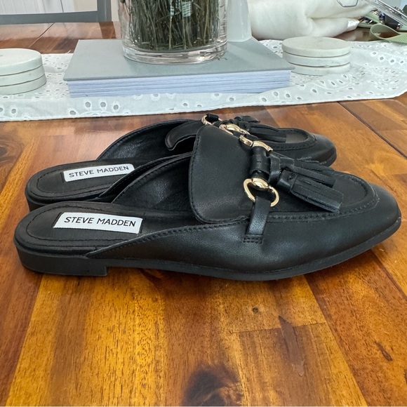 Steve Madden Cayler Black Mule Loafers - Picture 5 of 7